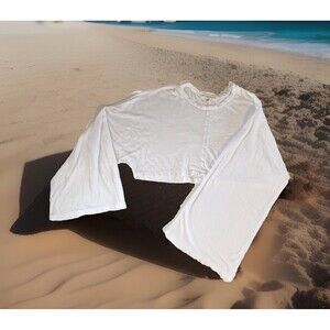 Project Social  T  Urban Outfitters Wide Sleeves Relaxed Cropped White Small
